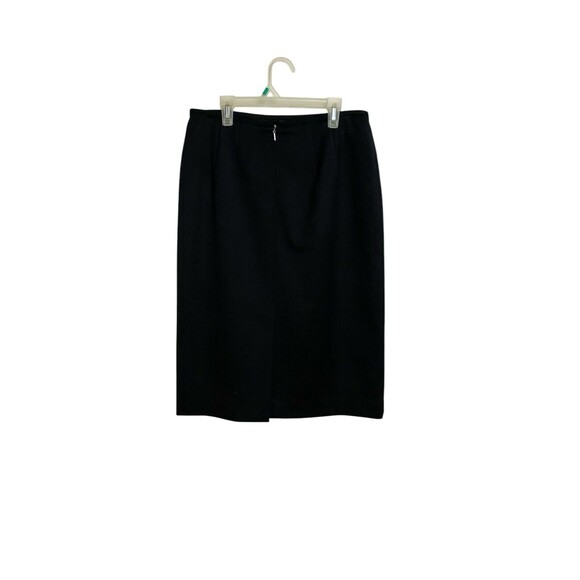 Talbots Wool Blend Pencil Skirt Size 6 Petite Black - Picture 2 of 5